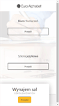 Mobile Screenshot of euroalphabet.pl